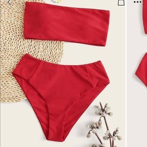 Red bathing suit